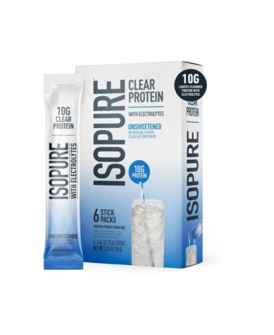 Isopure Clear протеин с электролитами, несладкий стик-пак, 6 шт