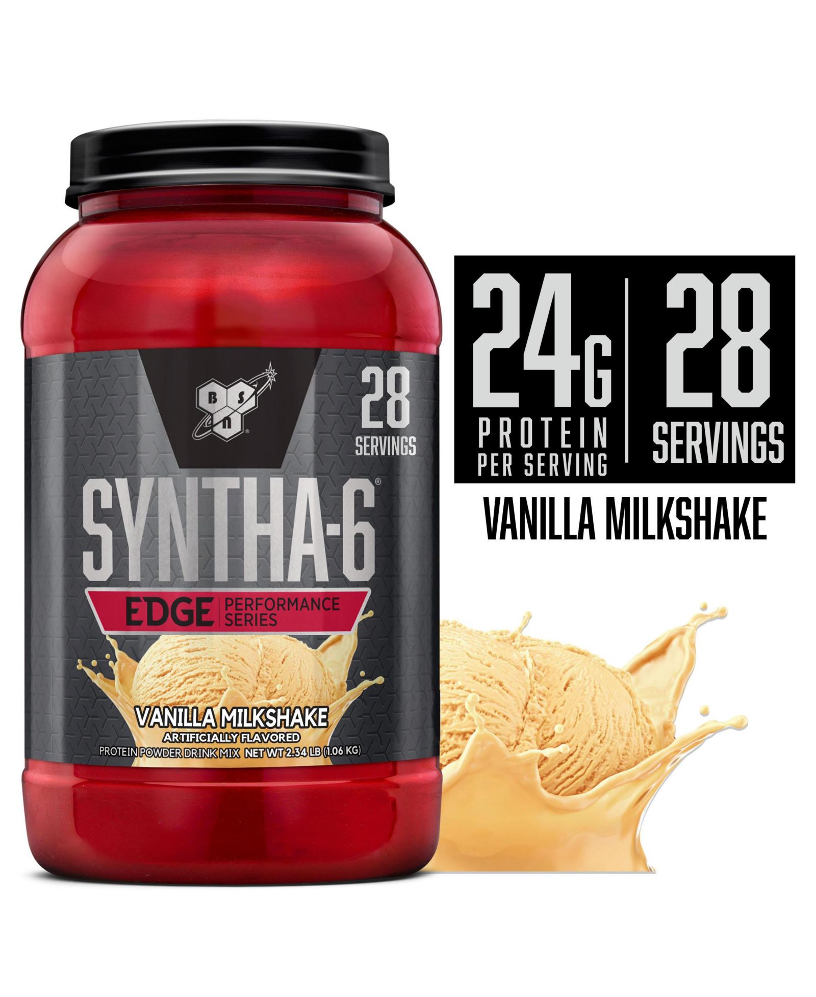 BSN SYNTHA-6 Edge протеиновый порошок Vanilla Milkshake, 28 порций