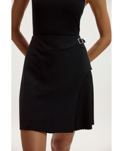 Мини-юбка Karen Millen Women's Buckle Pleated