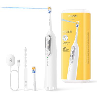 Soocas NEOS II Electric Toothbrush with Water Flosser, Sonic Electric Toothbrush for Adults, Cordless Water Flosser for Travel