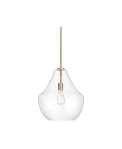 Possini Euro Design Stephanie Wide Brass and Glass Pendant Light