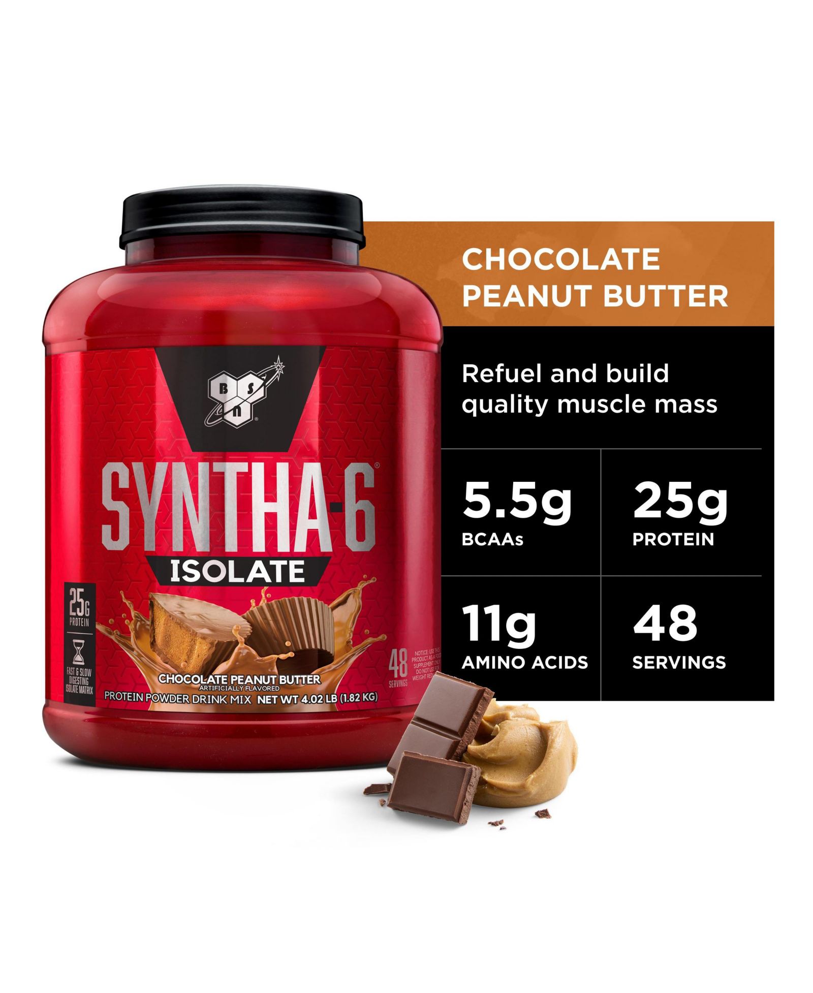 BSN SYNTHA-6 Изолят протеина Chocolate Peanut Butter