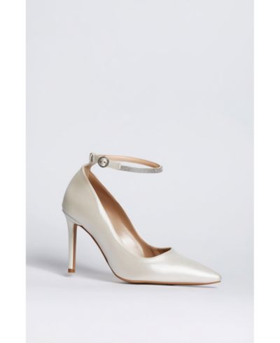 Forever and Always Shoes Women's Adelina Ankle Strap Pointed Toe Pump