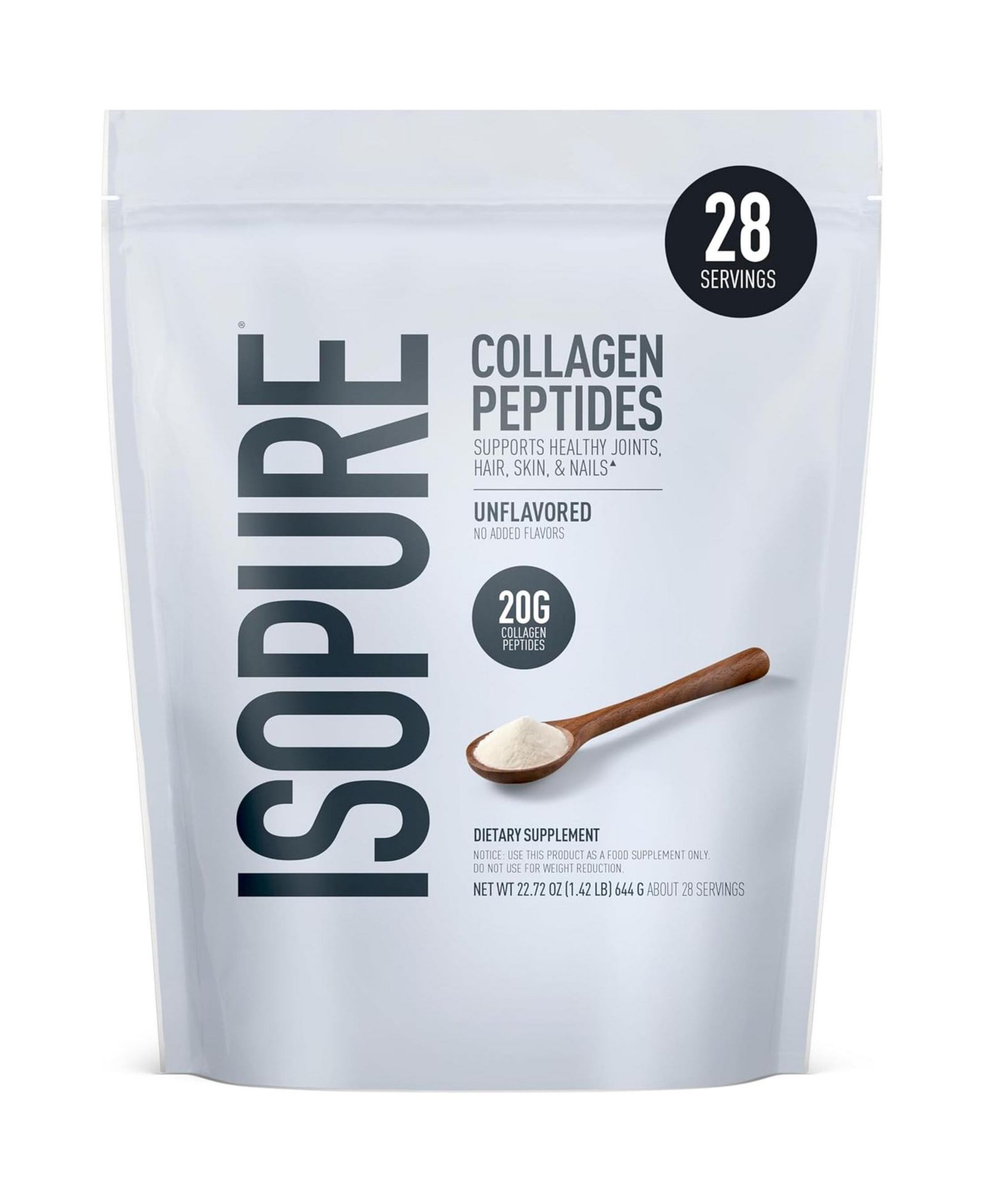 Коллаген Isopure, без вкуса, 28 порций