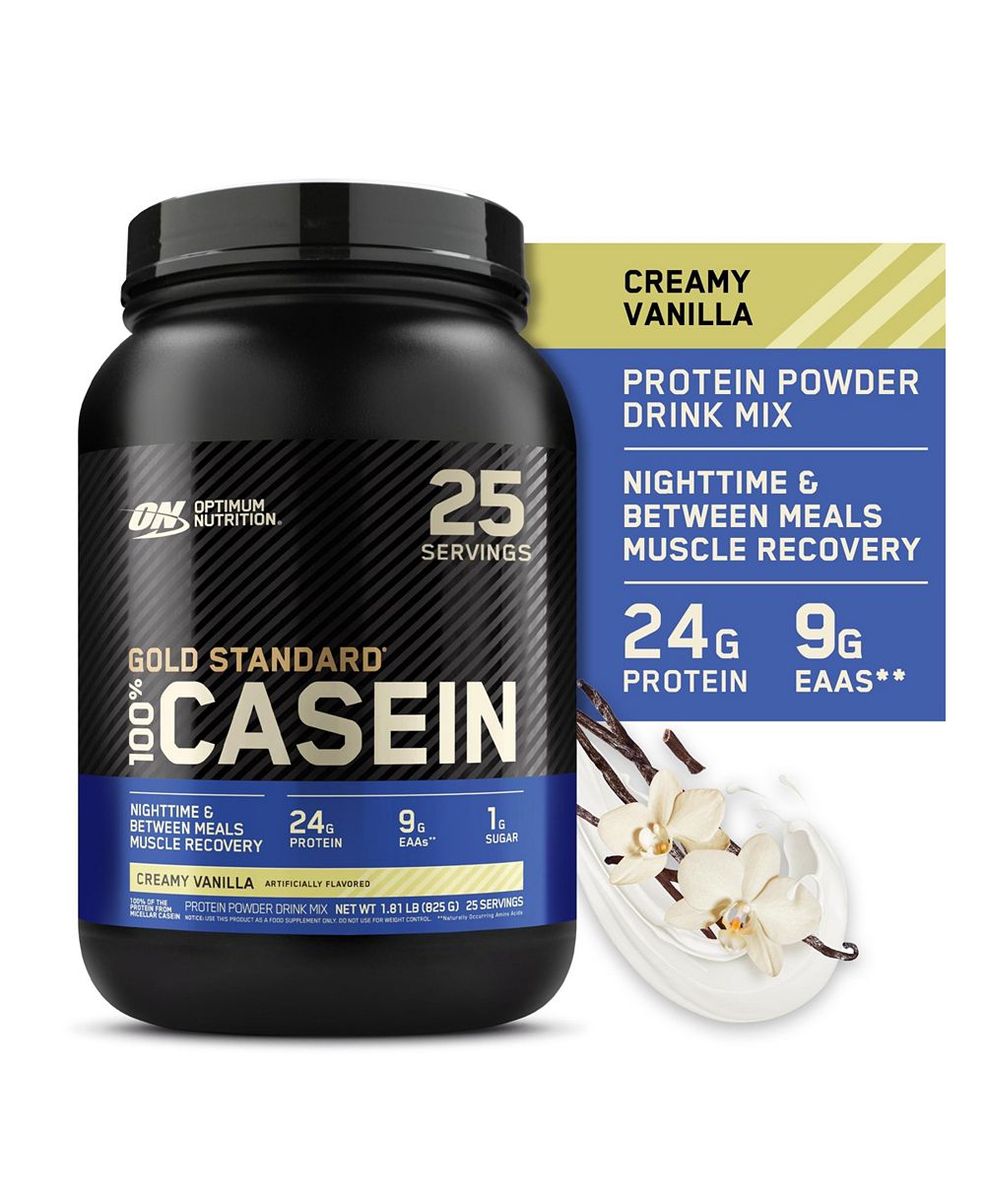 Optimum Nutrition Gold Standard порошок протеина Casein, ваниль, 24g белка, 2 Lb