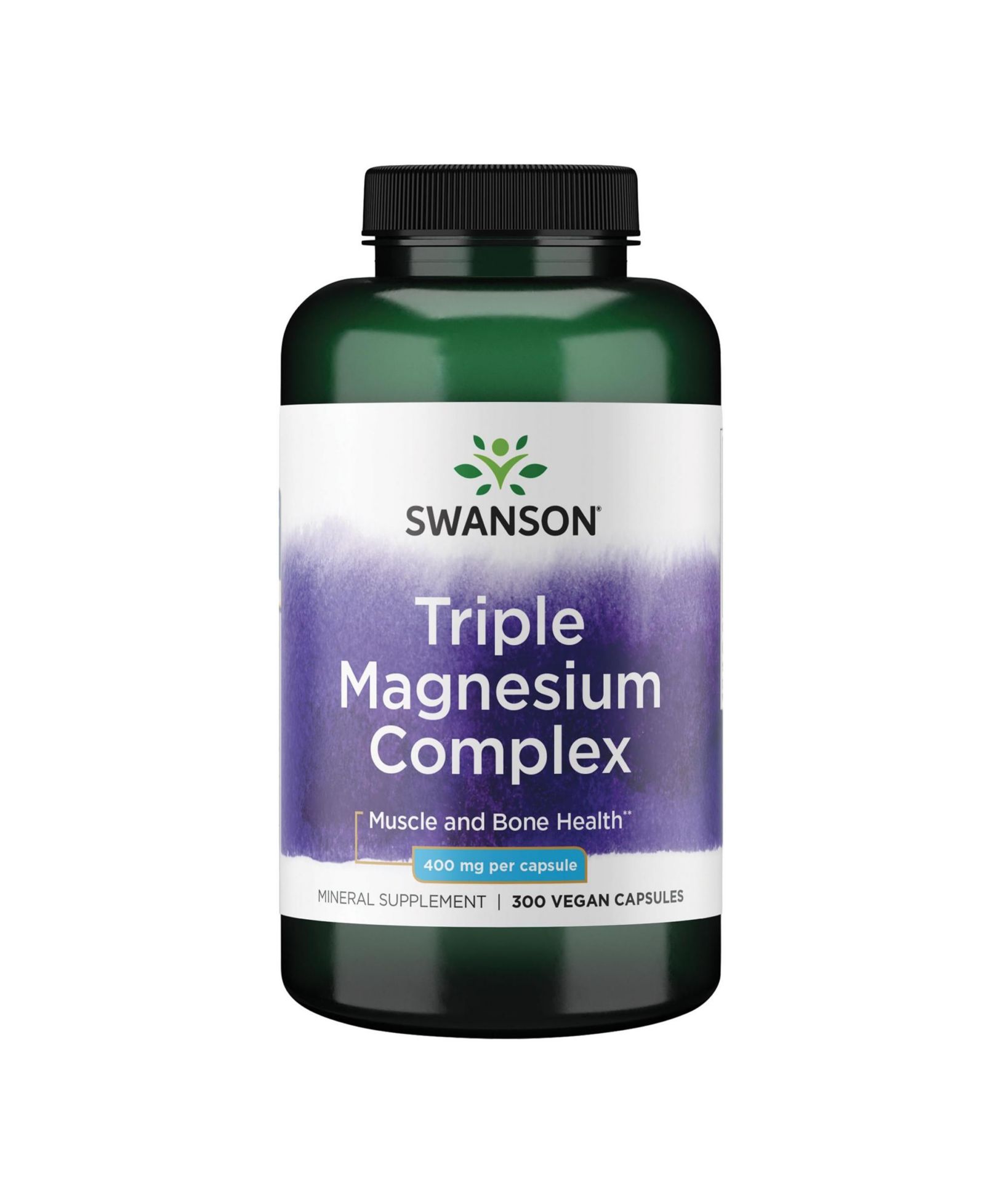 Добавка Swanson Triple Magnesium 400mg, 300 капсул