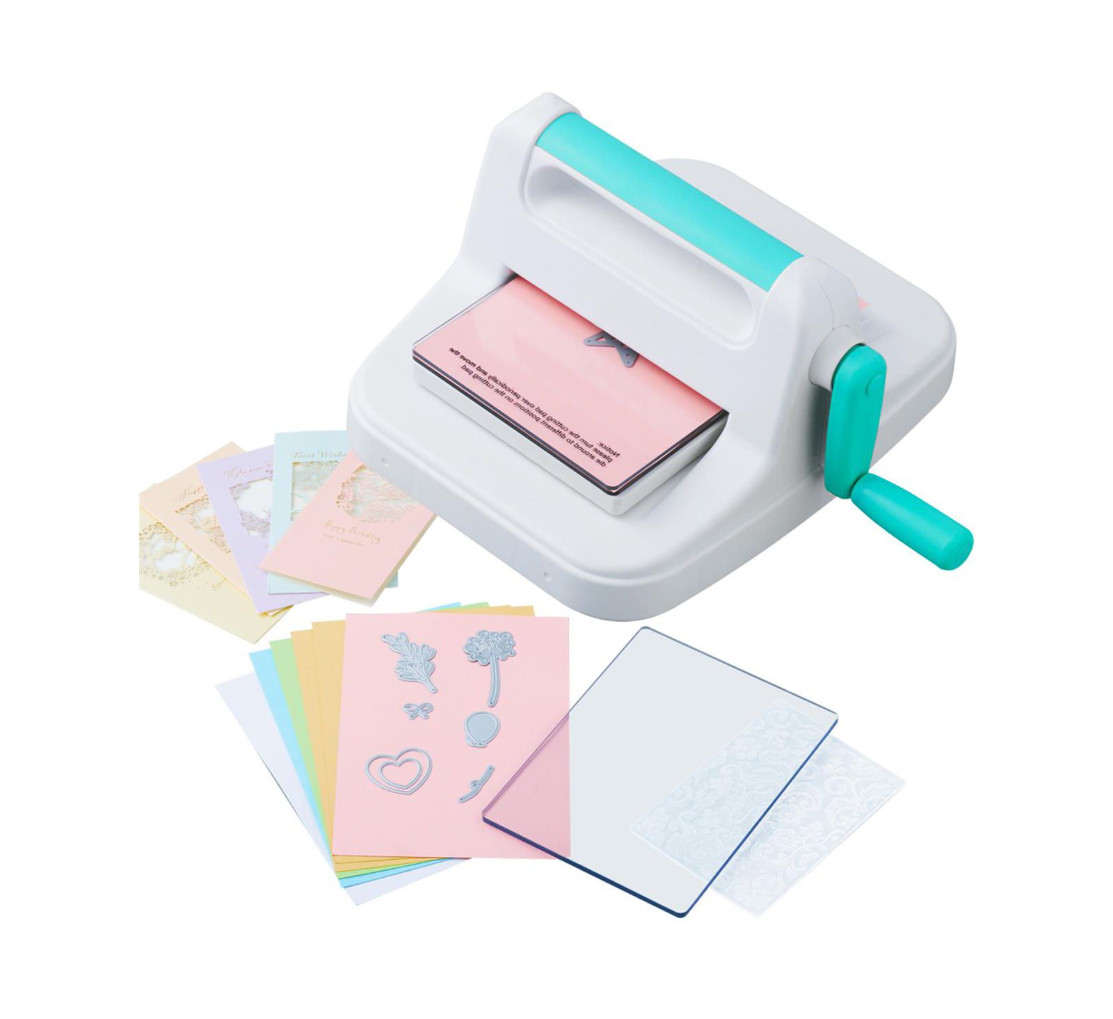 YOBTOP Manual Die Cutting Embossing Machine - 6" Opening A5 Craft Machine for Art Scrapbooking Card Making, Portable Metal Handle Steel Roller System