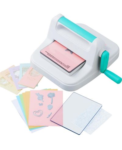 YOBTOP Manual Die Cutting Embossing Machine - 6" Opening A5 Craft Machine for Art Scrapbooking Card Making, Portable Metal Handle Steel Roller System