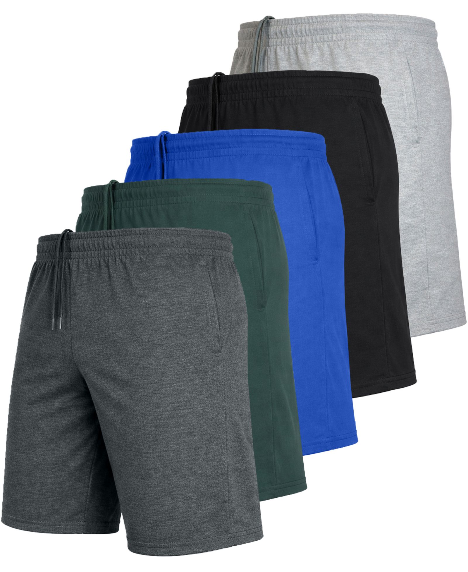 Blue Ice  Men's 8.5" Regular-Fit Shorts, 5-Pack
