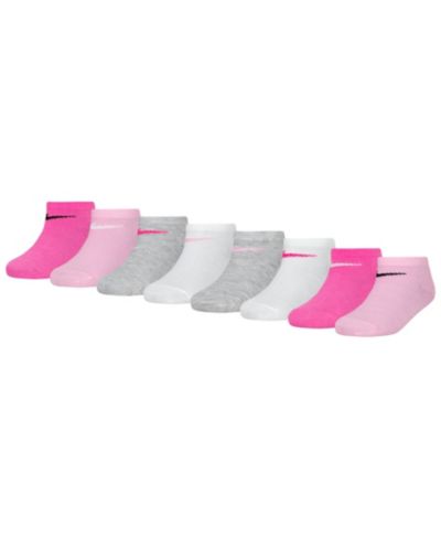 Nike Girls' 4-7 Low Cut Socks, 8-Pack