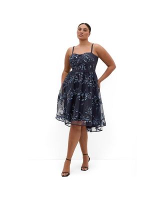 CITY CHIC Women's Ambrosia Strapless Tulle Dress