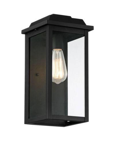John Timberland Eastcrest Modern Outdoor Wall Light Fixture Textured Clear Glass Panels for Post Exterior Barn Deck House Porch Yard Patio
