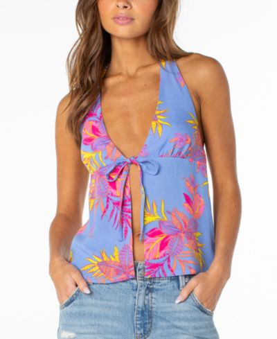 Топ Roxy Women's Fairweather Printed V-Neck