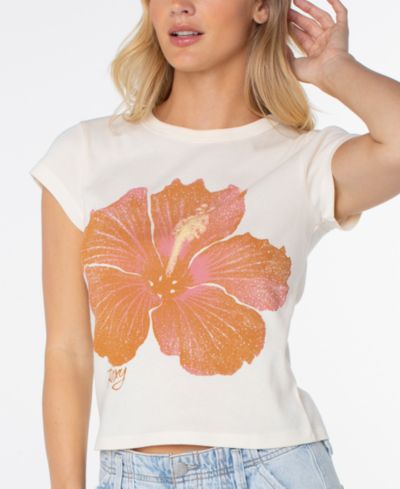 Roxy Женский Hibiscus Print Crewneck T-Shirt