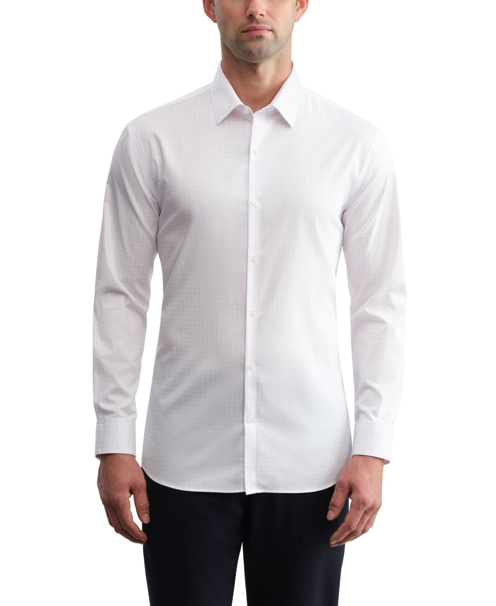 Мужская классическая рубашка Calvin Klein Long-Sleeve Kinetic Stretch