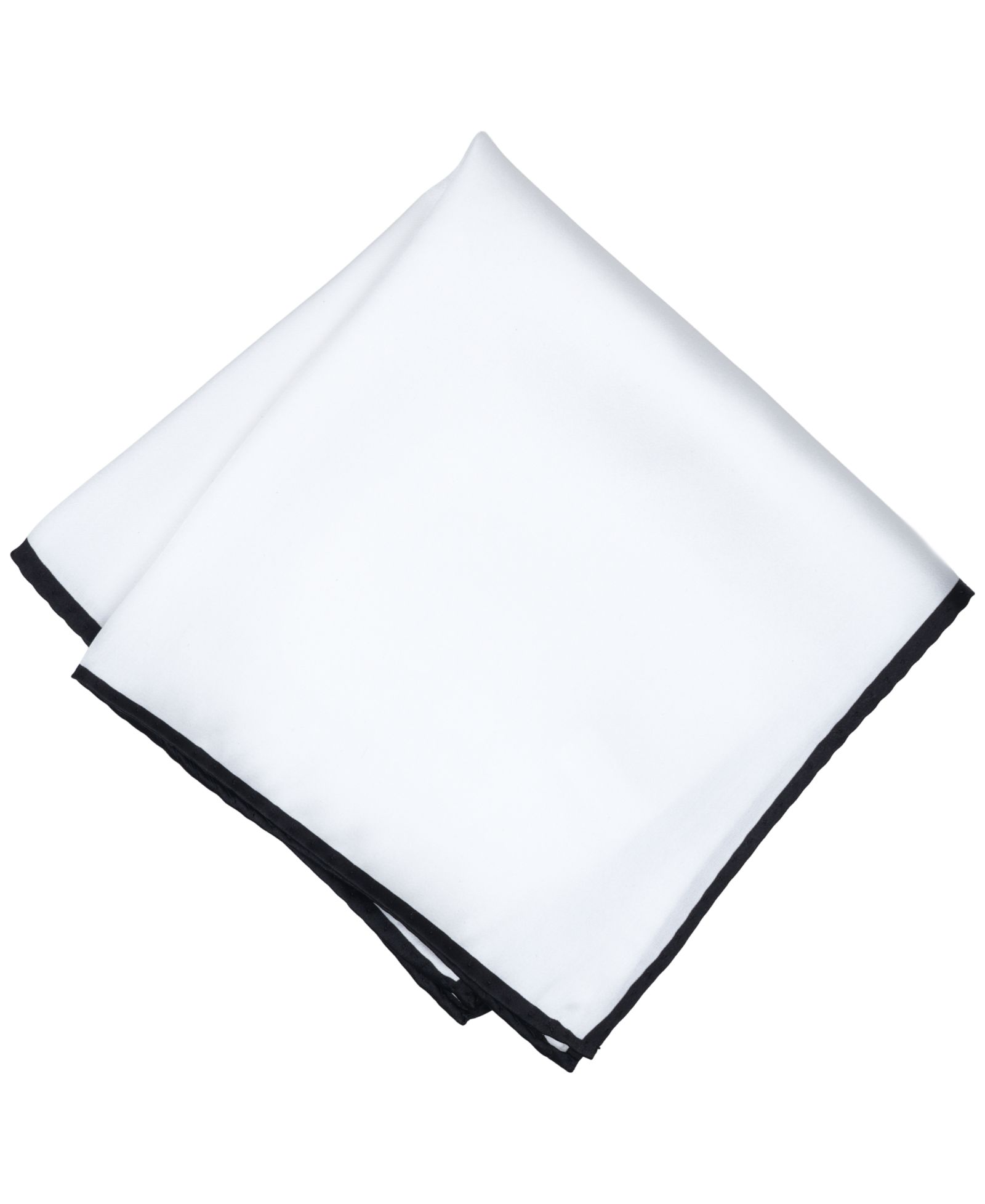 Alfani Men's Silk Solid Rolled Border Pocket Square