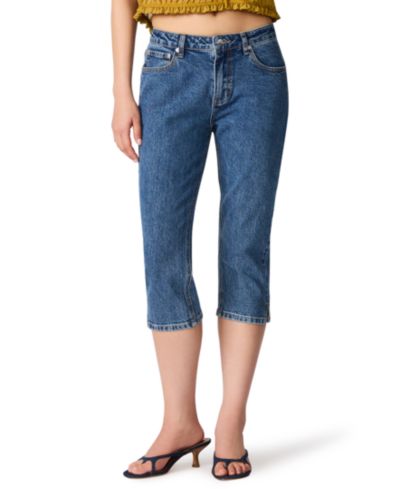 Женские джинсы Steve Madden Women's Devan с низкой посадкой и приталенным силуэтом, кюлоты