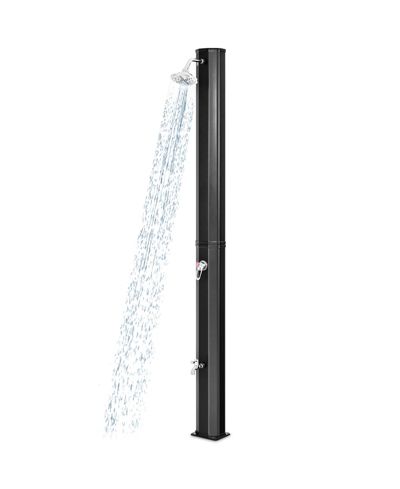 GOUUN Adjustable Outdoor Solar Heating Shower Head, Portable Poolside Rinse Station