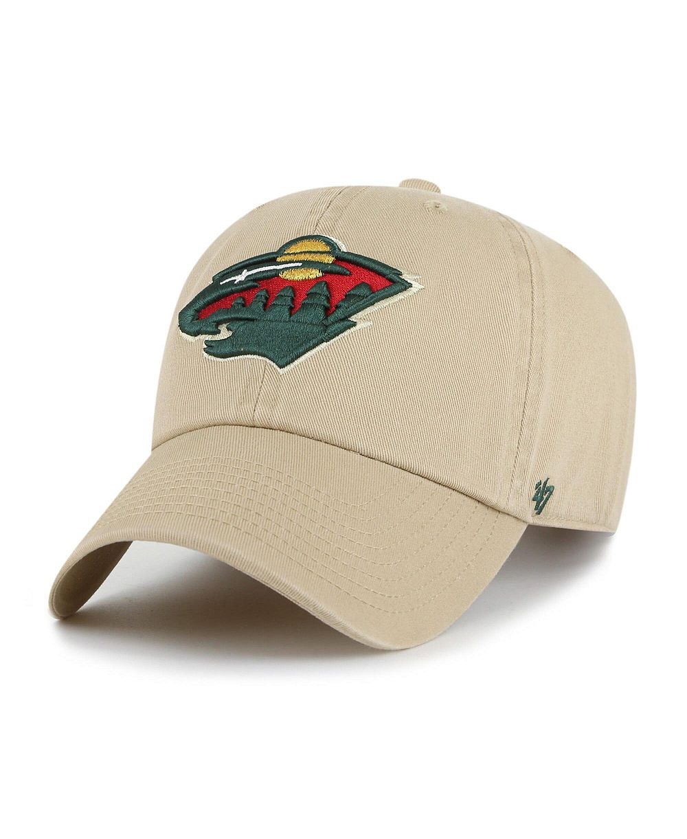 '47 Brand Мужская регулируемая кепка Minnesota Wild Logo Clean Up, Khaki