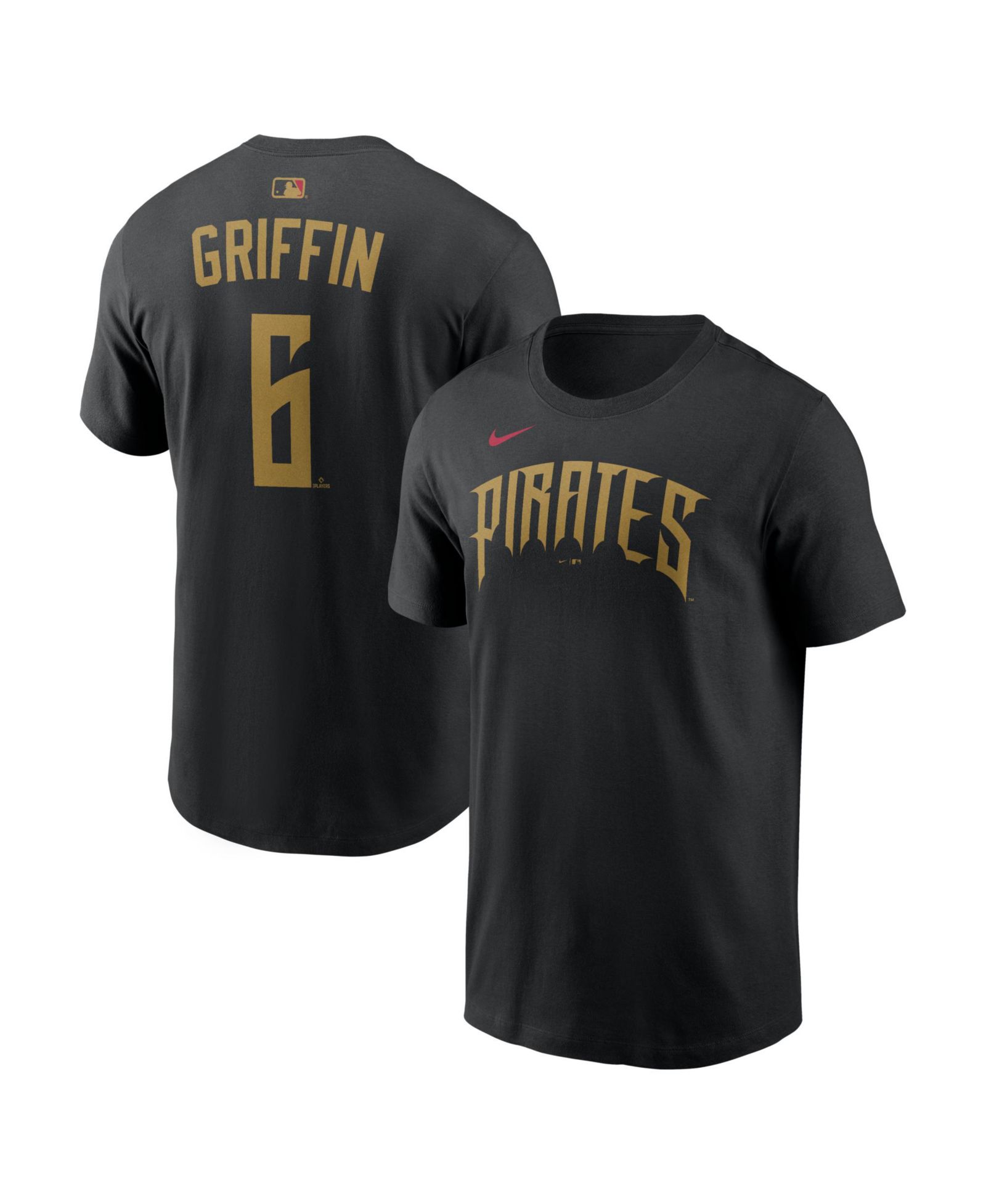 Футболка Nike Konnor Griffin Pittsburgh Pirates 2026 City Connect, черная, Мужская