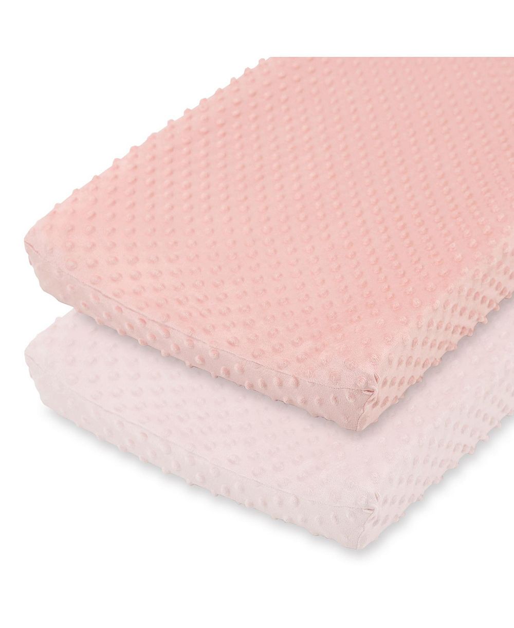 Коврик для малышей The Peanutshell Minky Ultra Soft для девочек, 2 Pack