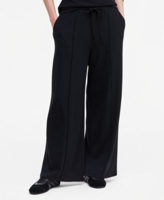I.N.C. International Concepts Women's Rib-Knit Wide-Leg Pull-On Pants, Macy's Exclusive