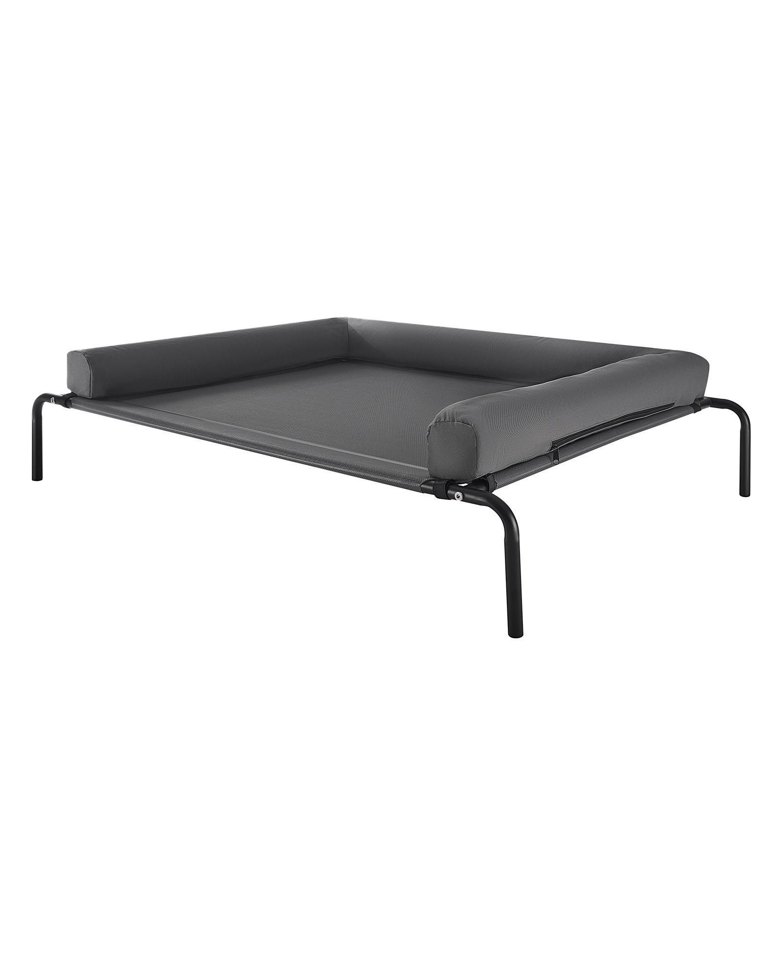 GOUUN Elevated Dog Bed for Large Dogs with Washable Pillow and Breathable Mesh