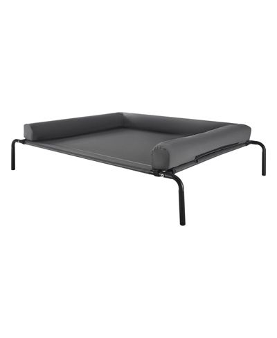 GOUUN Elevated Dog Bed for Large Dogs with Washable Pillow and Breathable Mesh