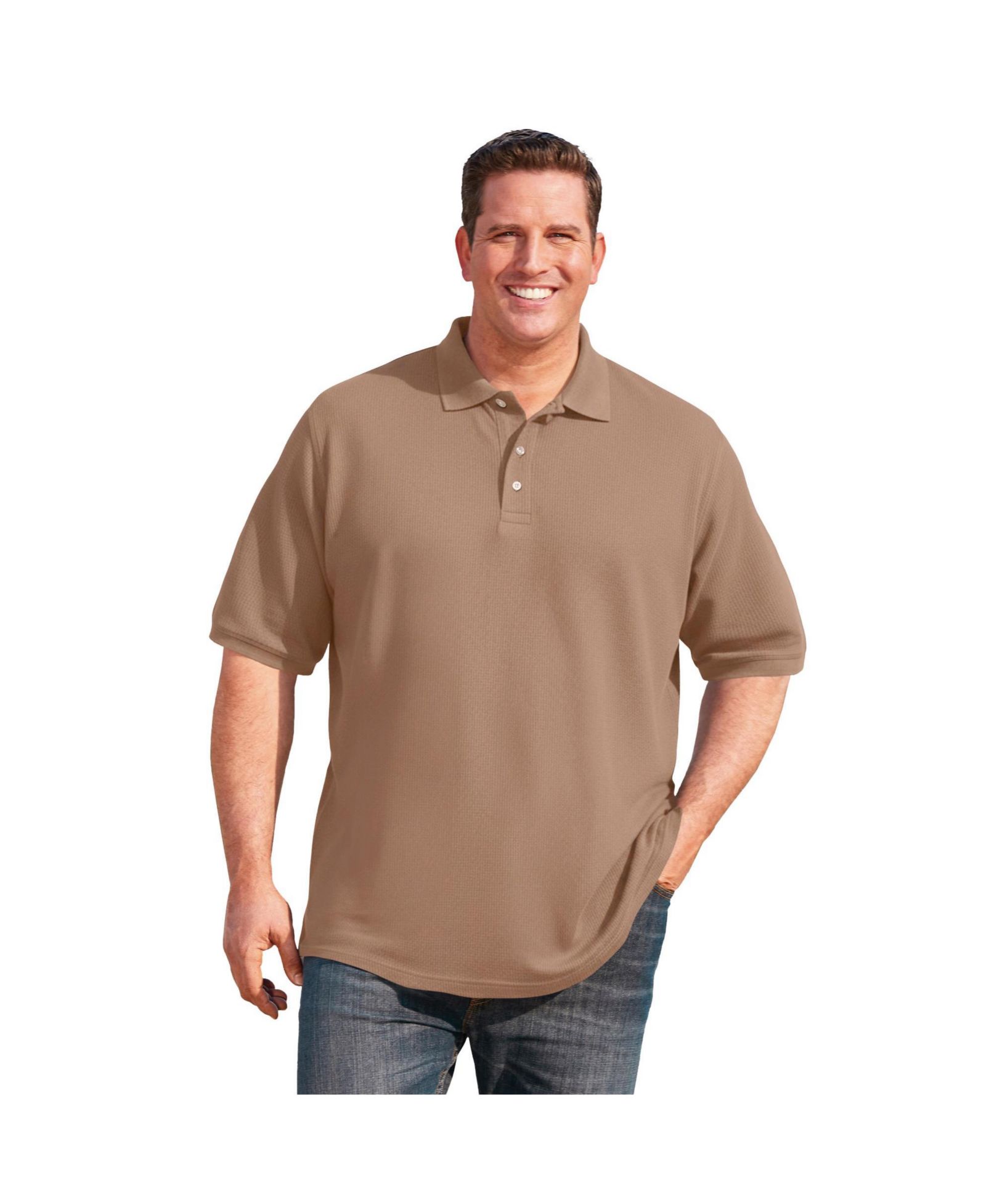 KingSize поло рубашка Ribbed Polo Big & Tall