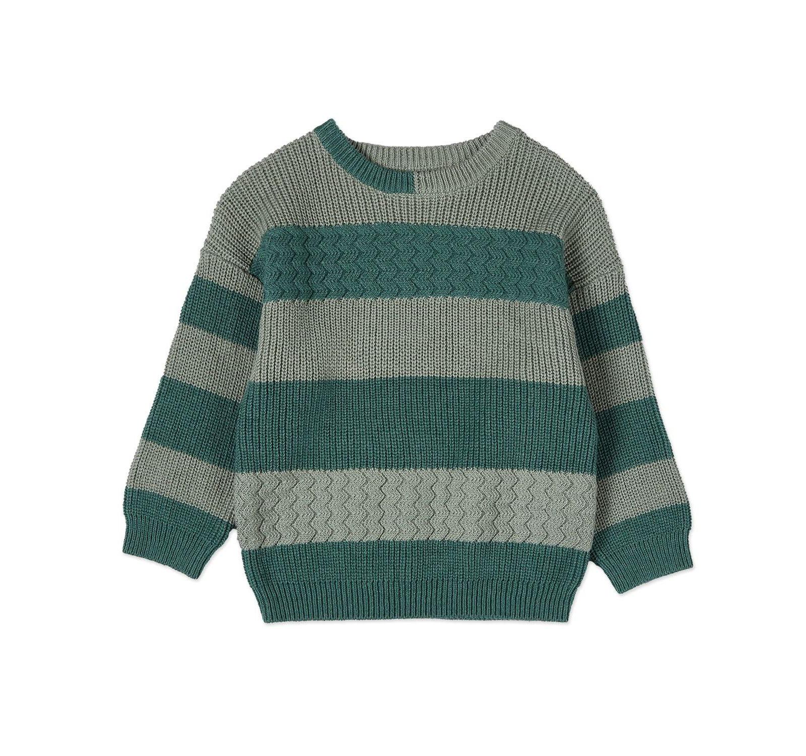 Свитер MeMoi Little/ Big Boys 2-Tone Striped Cotton Rich Knit Pullover
