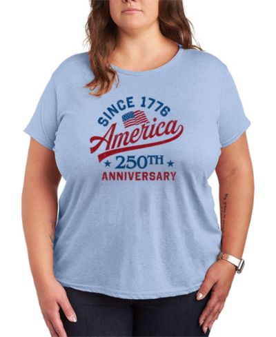 Hybrid Apparel Plus Size футболка с графическим принтом Instant Message America 250