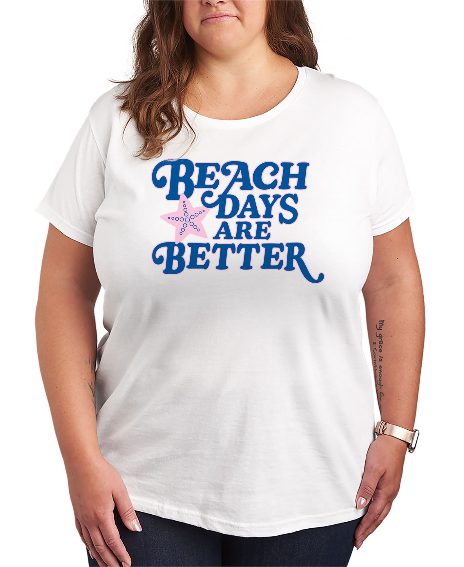 Футболка Hybrid Apparel Plus Size с принтом Beach Days are Better