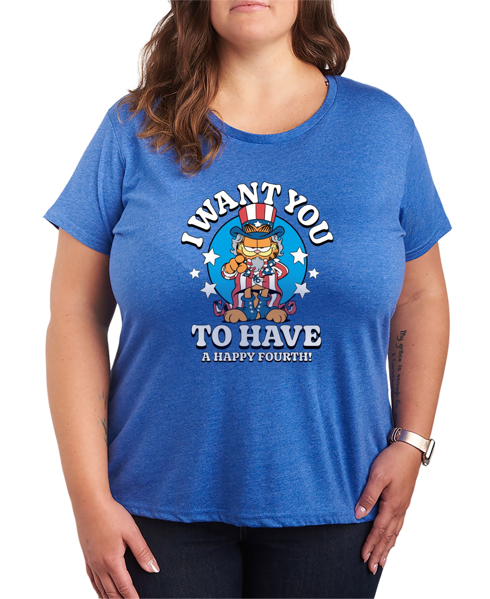 Hybrid Apparel футболка Garfield Plus Size