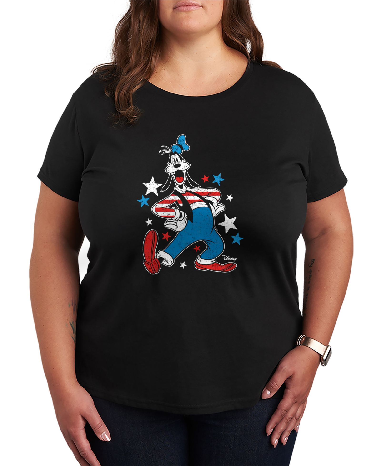 Футболка Hybrid Apparel Plus Size Disney Goofy Americana Short-Sleeve Graphic T-Shirt