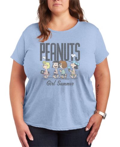 Hybrid Apparel Plus Size футболка Peanuts Girl Summer Sally Marcie Lucy Pattie