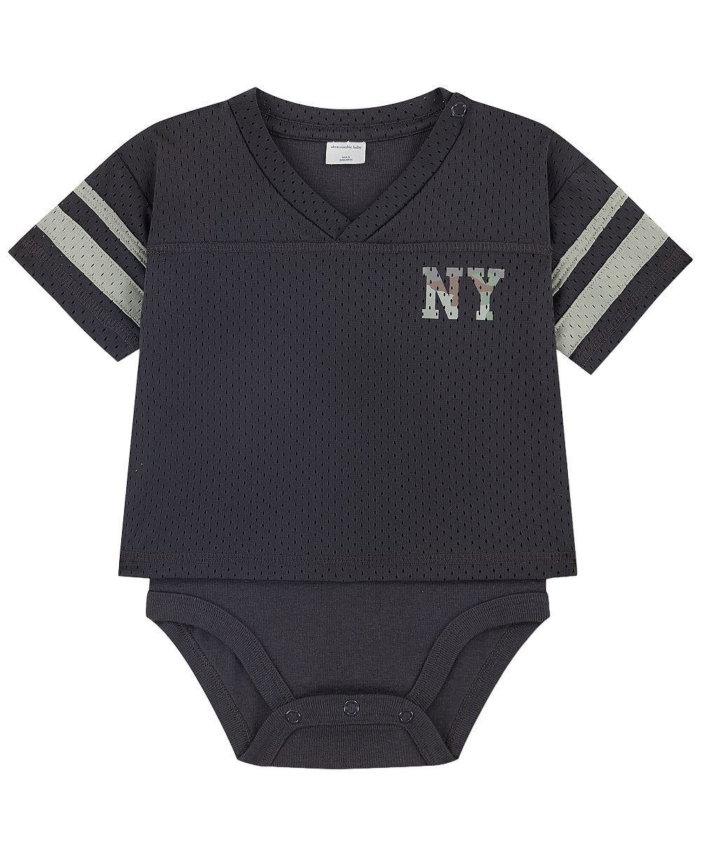 abercrombie kids Baby Boys' Short-Sleeve Sport Bodysuit