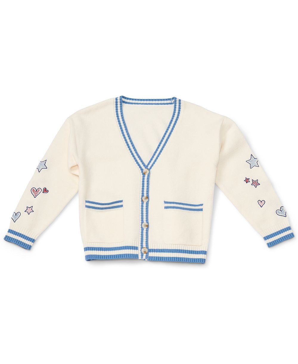 CeCe кардиган varsity с вышивкой для девочек, размеры 4-16