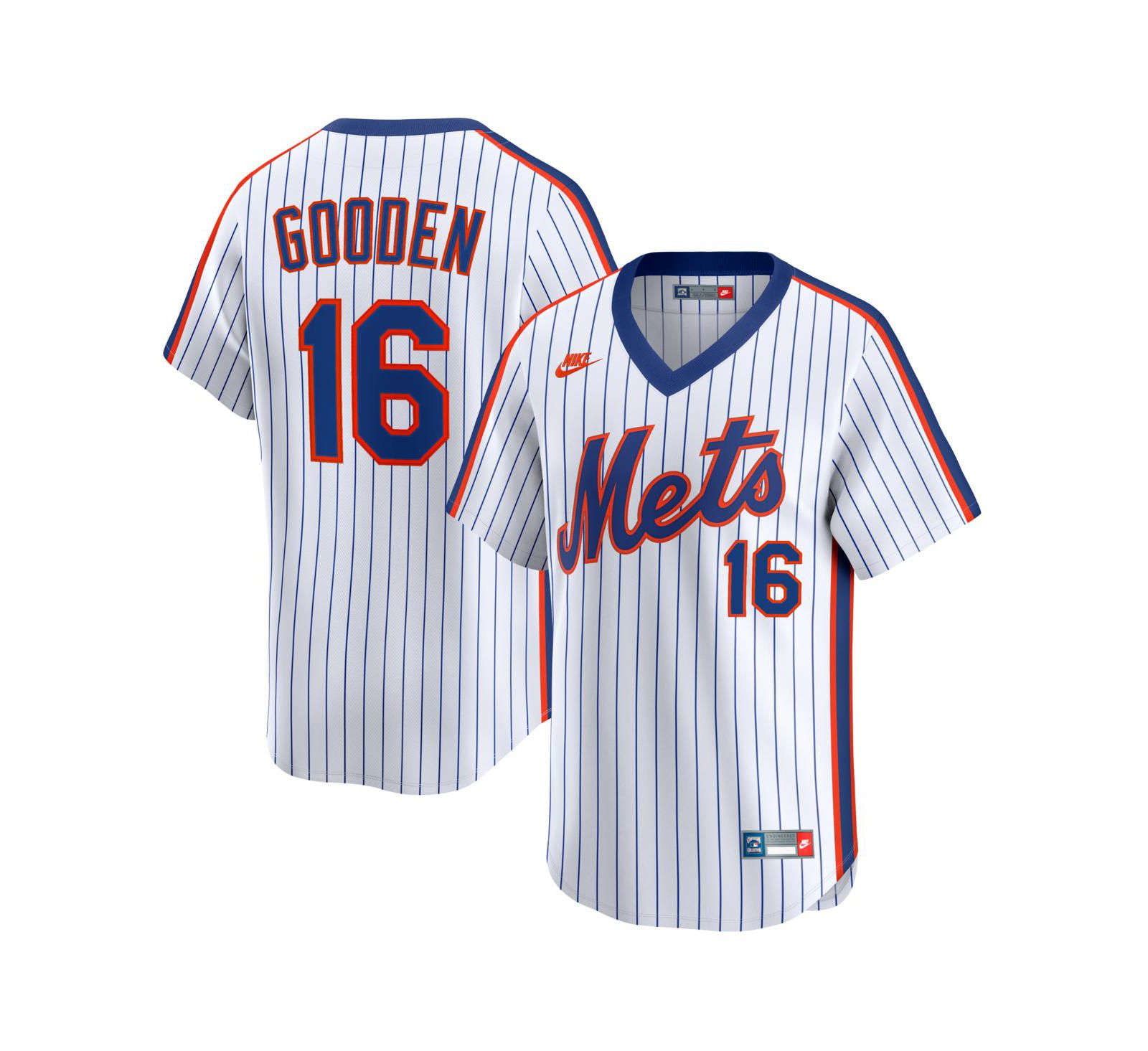 Мужская джерси Nike Dwight Gooden White New York Mets Cooperstown Collection Limited