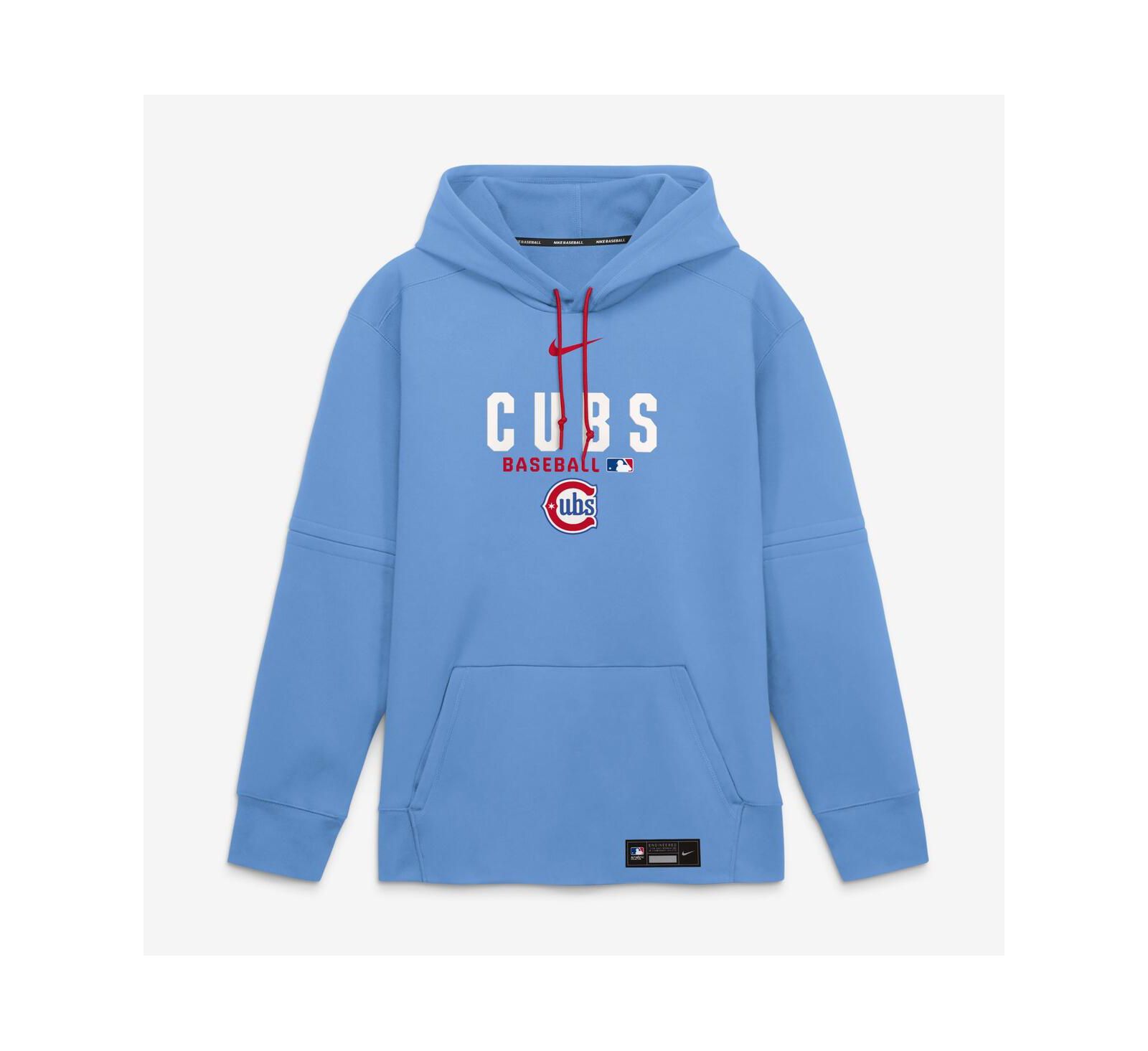 Nike мужская толстовка Chicago Cubs Authentic Collection Therma-FIT Light Blue