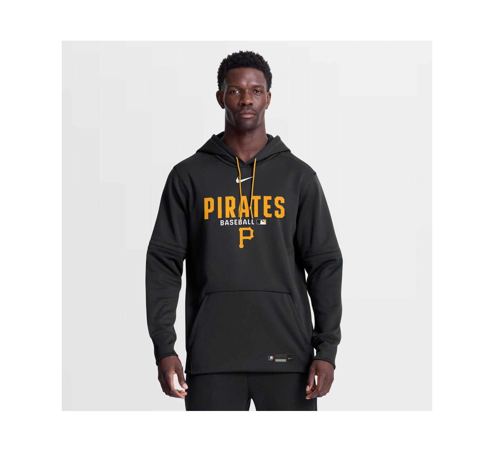 Nike Men's Black Pittsburgh Pirates Authentic Collection Therma-FIT Hoodie