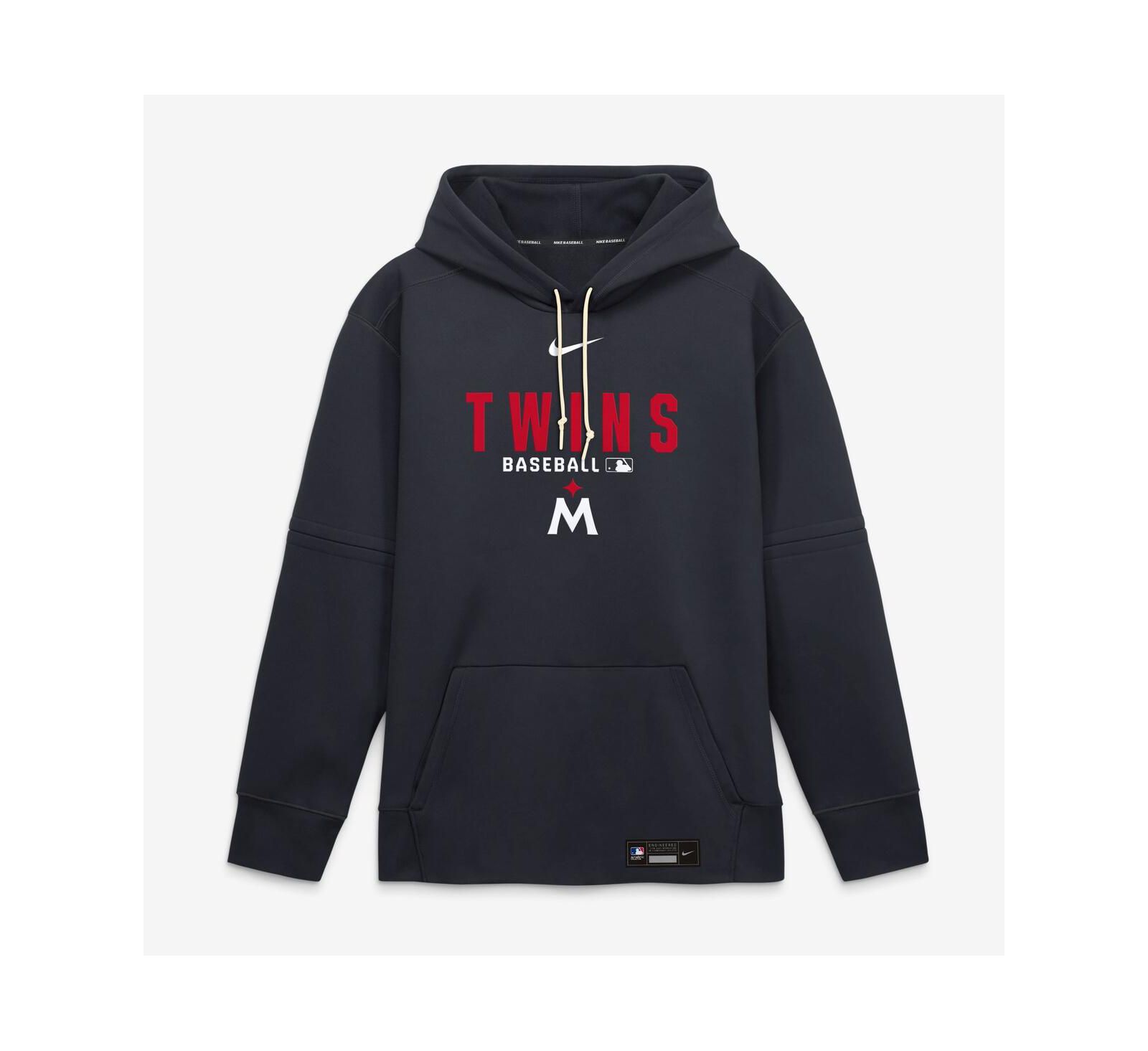 Nike Men's Navy Minnesota Twins Authentic Collection Therma-FIT Hoodie