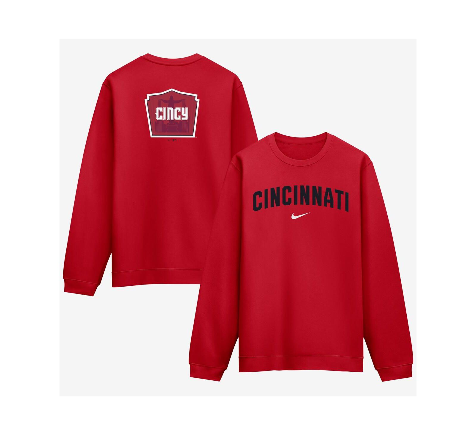 Nike Мужской красный свитшот Cincinnati Reds 2026 City Connect Club 2-Hit