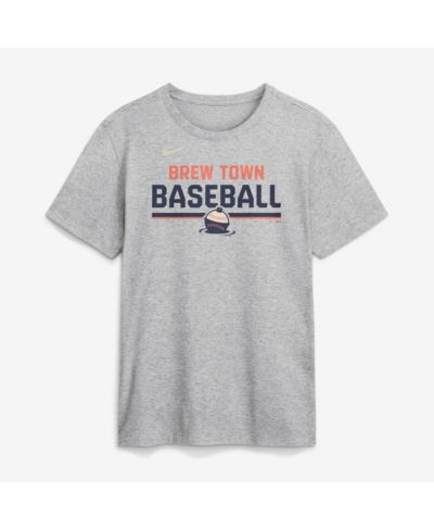 Мужская футболка Nike Heather Gray Milwaukee Brewers 2026 City Connect