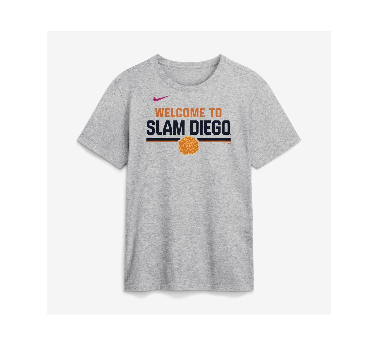 Nike Мужская футболка San Diego Padres 2026 City Connect, серая меланж