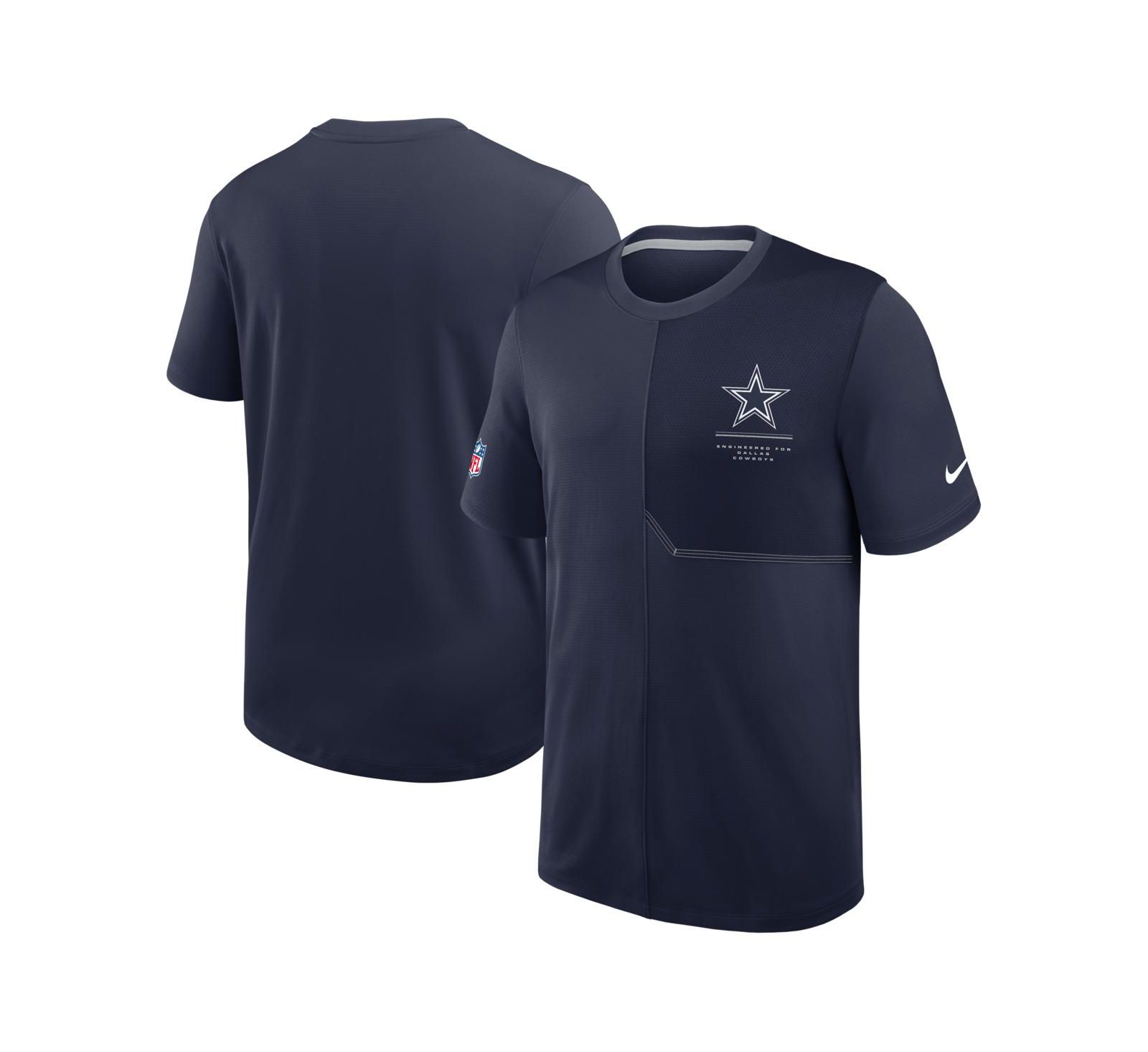Мужская футболка Nike Navy Dallas Cowboys Sideline UV Dri-FIT Coaches