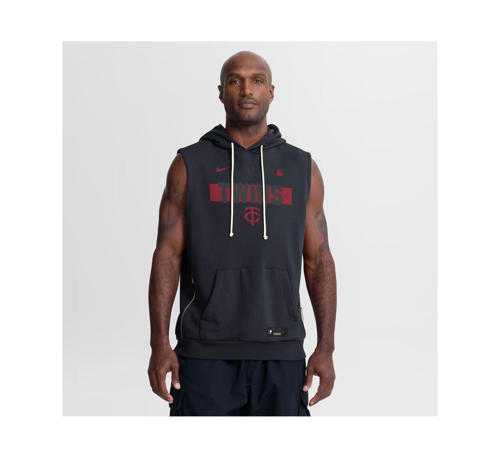 Nike Мужской спортивный худи без рукавов, Minnesota Twins, Dri-FIT