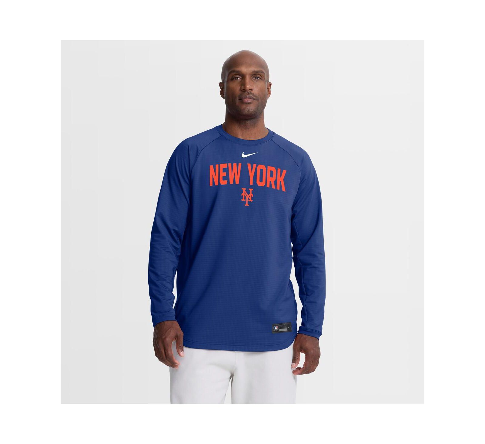 Мужская футболка Nike Royal New York Mets Authentic Collection Raglan Dri-FIT