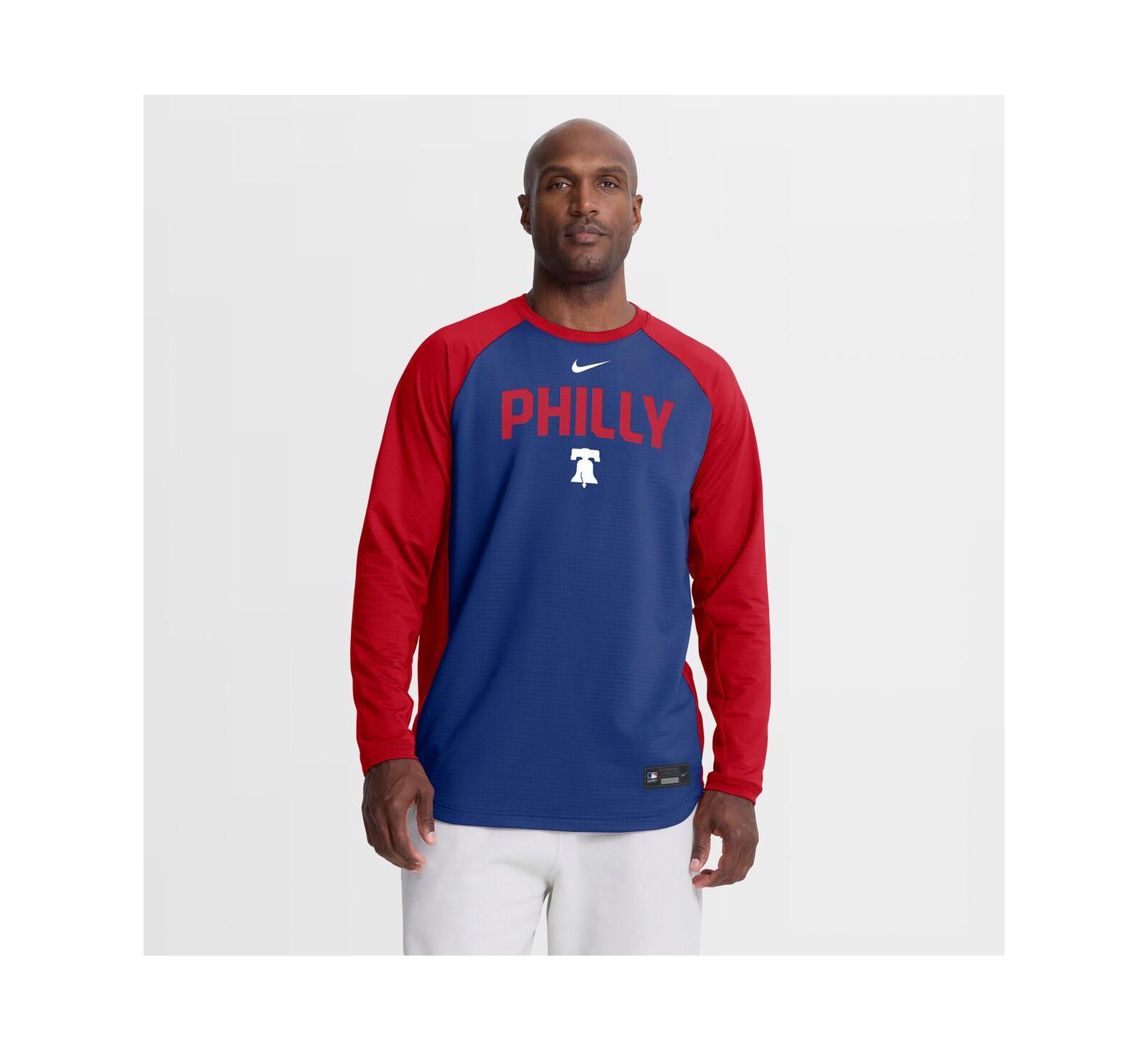 Мужской свитшот Nike Philadelphia Phillies Authentic Collection Raglan Dri-FIT