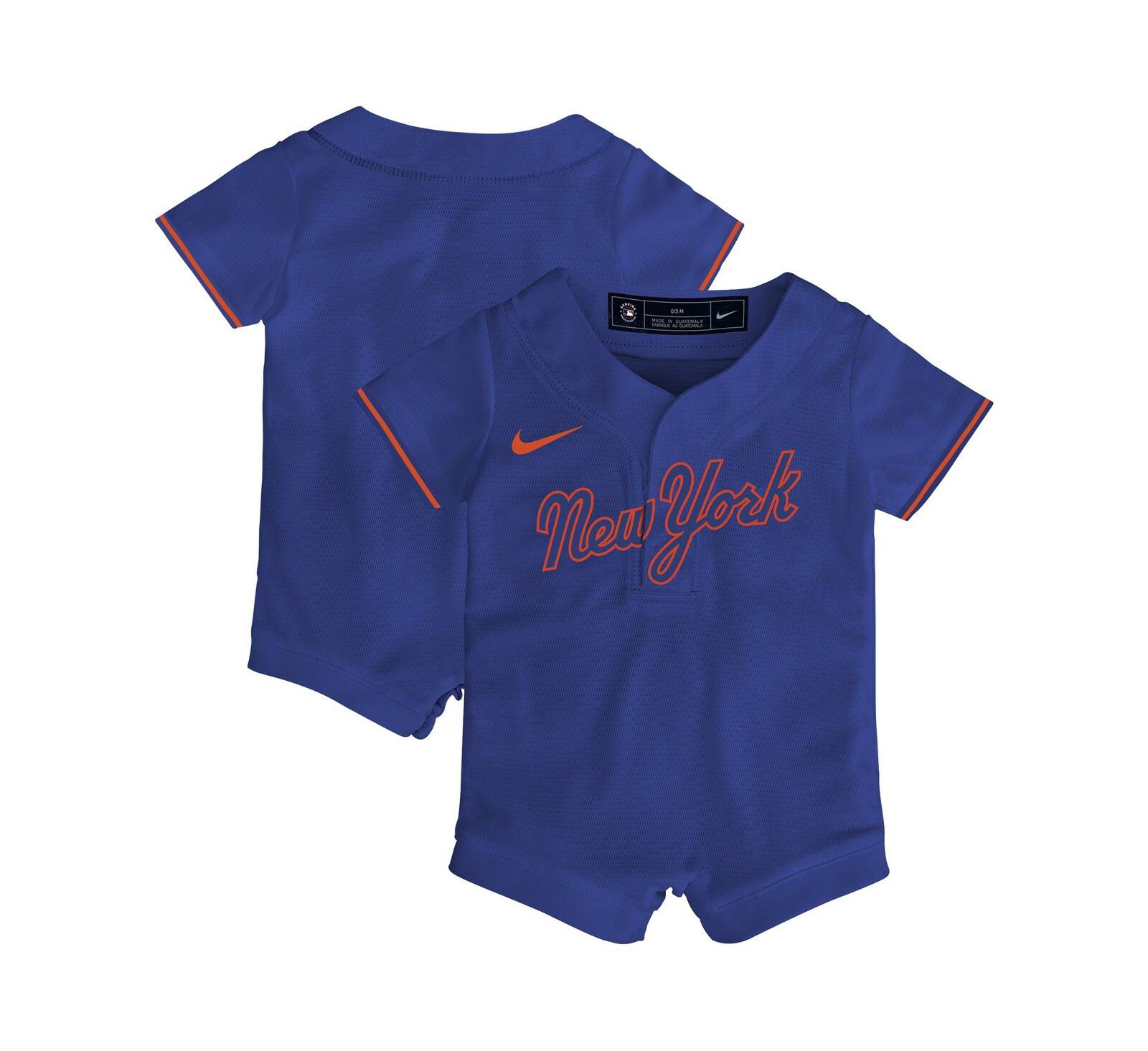 Ромпер-джерси Nike Royal New York Mets Alternate Replica для мальчиков и девочек