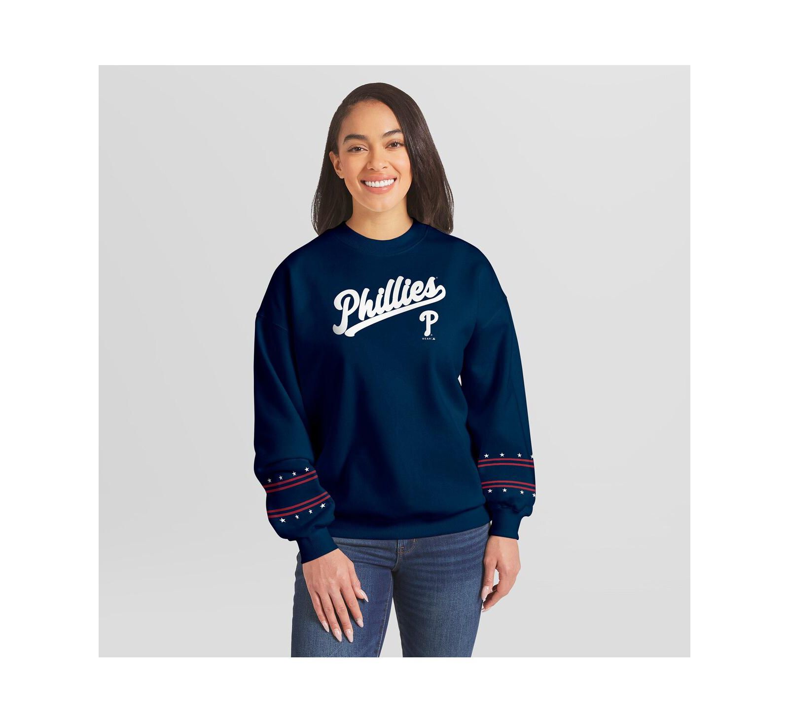 Женская толстовка WEAR by Erin Andrews Philadelphia Phillies Americana Heavyweight Fleece